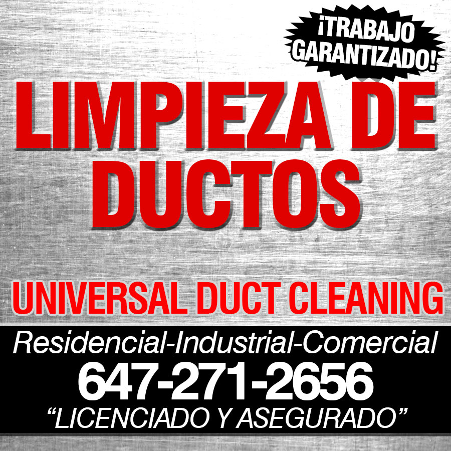 Limpieza de ductos - UNIVERSAL DUCT CLEANING