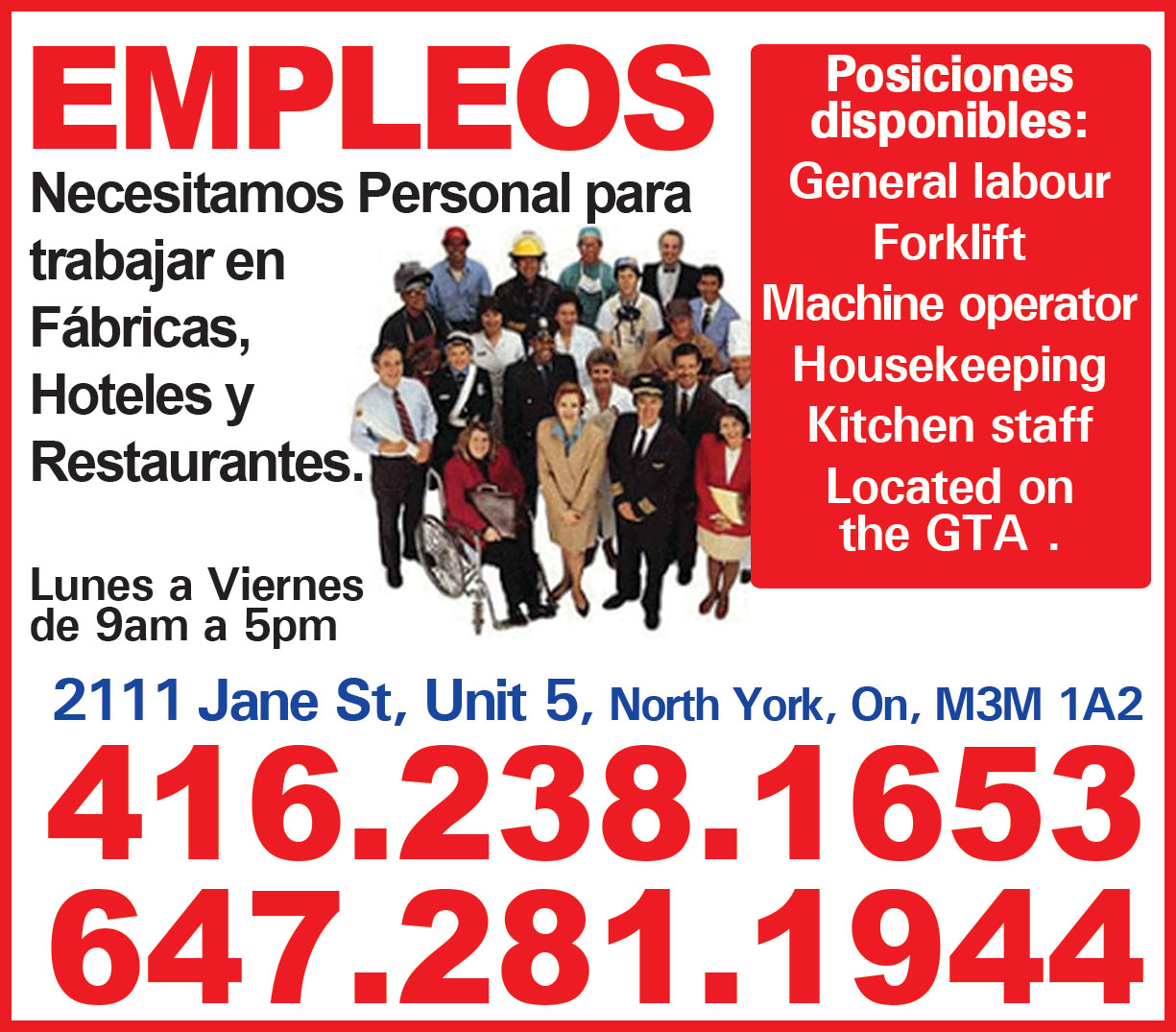 Necesitamos Personal