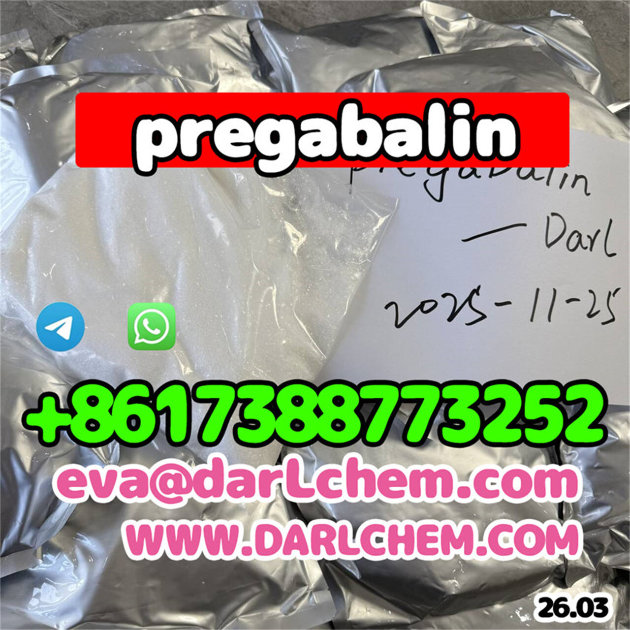 Pregabalin powder IP/BP/USP CAS 148553-50-8