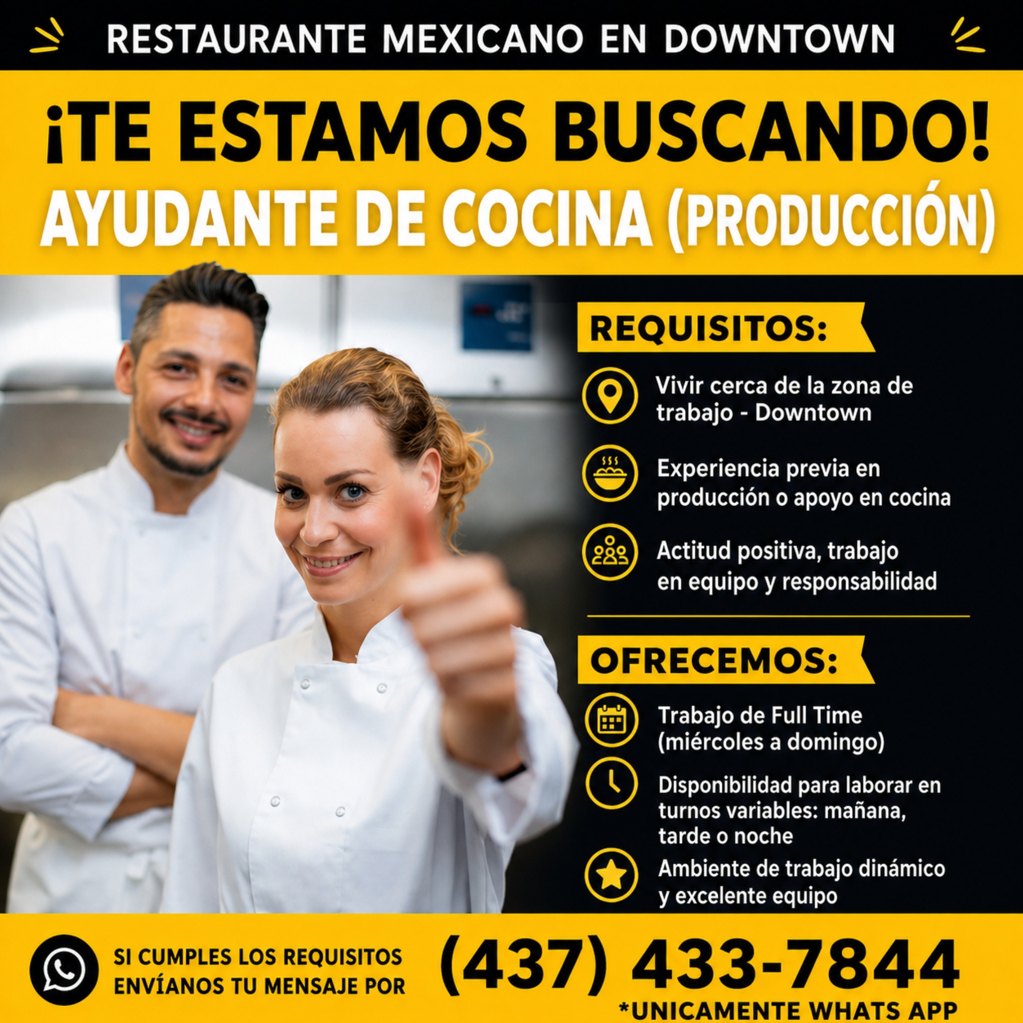 Ayudante de Cocina (Producción)