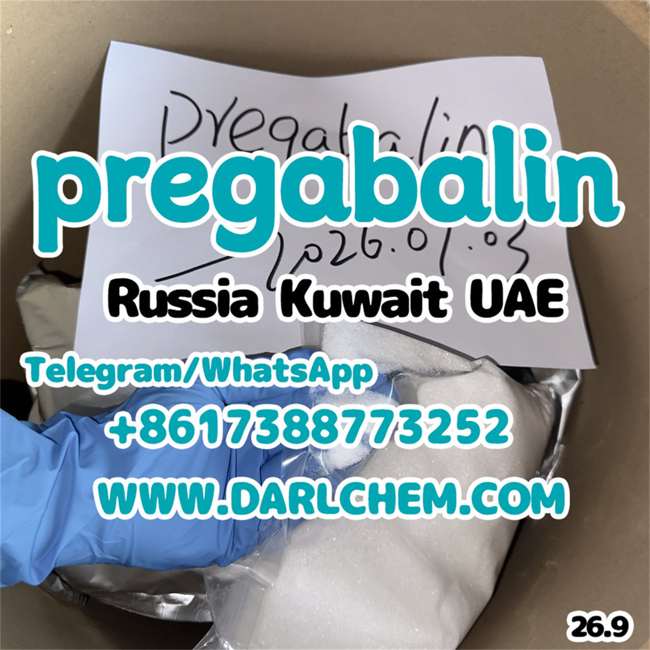 Anti-Depression 99% pregabalin crystals powder 148553-50-8 Salt