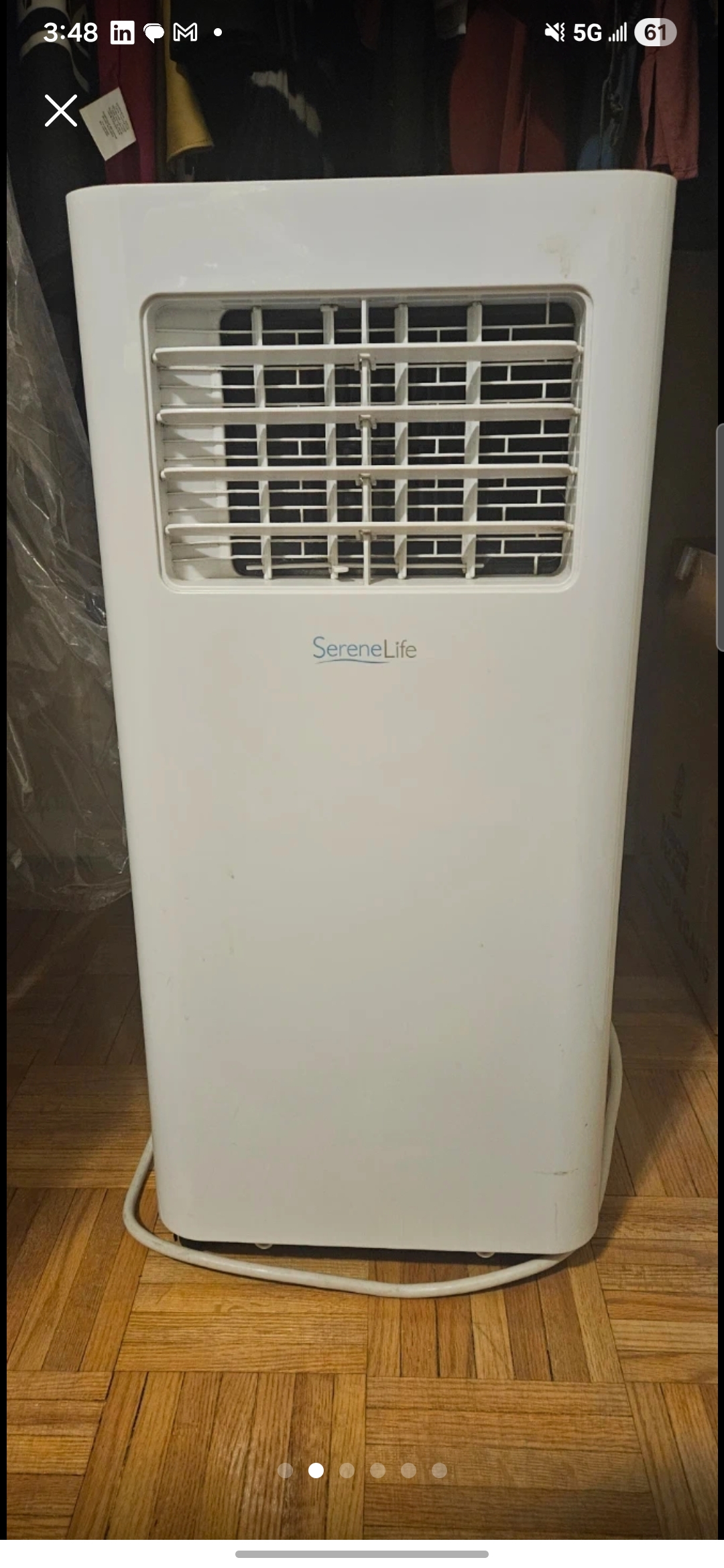 1000BTU SereneLife SLPAC105W Portable Air Conditioner