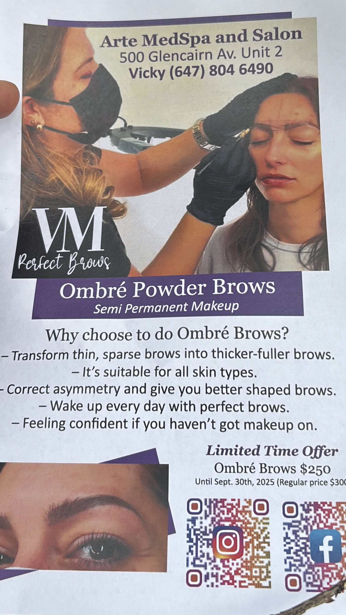 Ombré brows