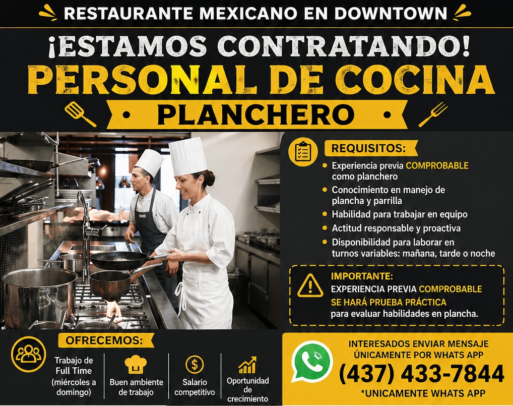 Se Solicita Planchero con Experiencia