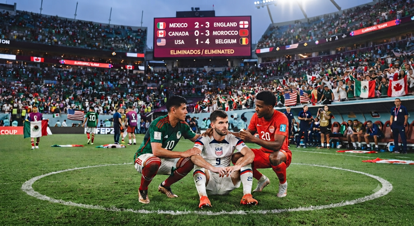 Países Anfitriones quedan fueran del mundial